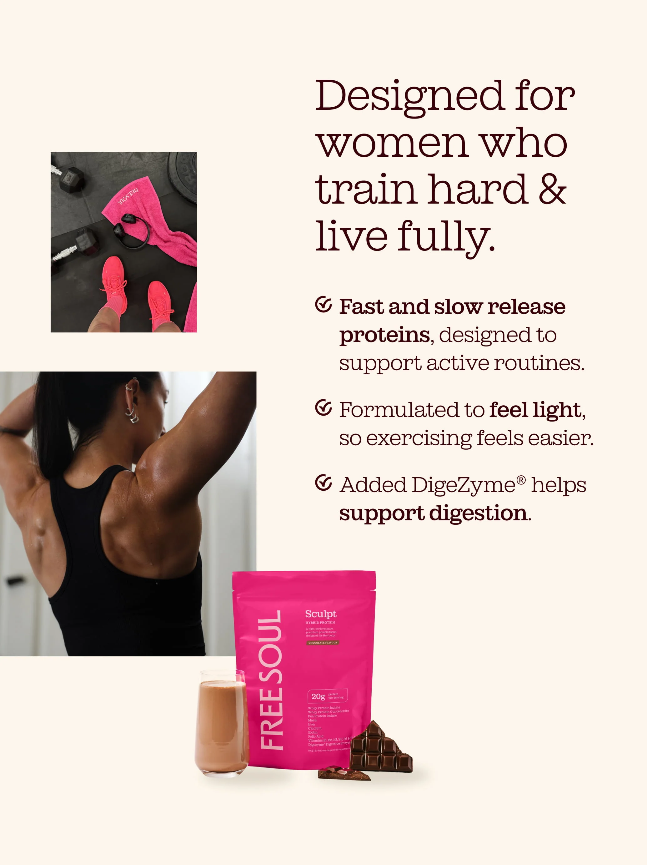 Free Soul Sculpt Hybrid Protein Powder Blend - Image 5