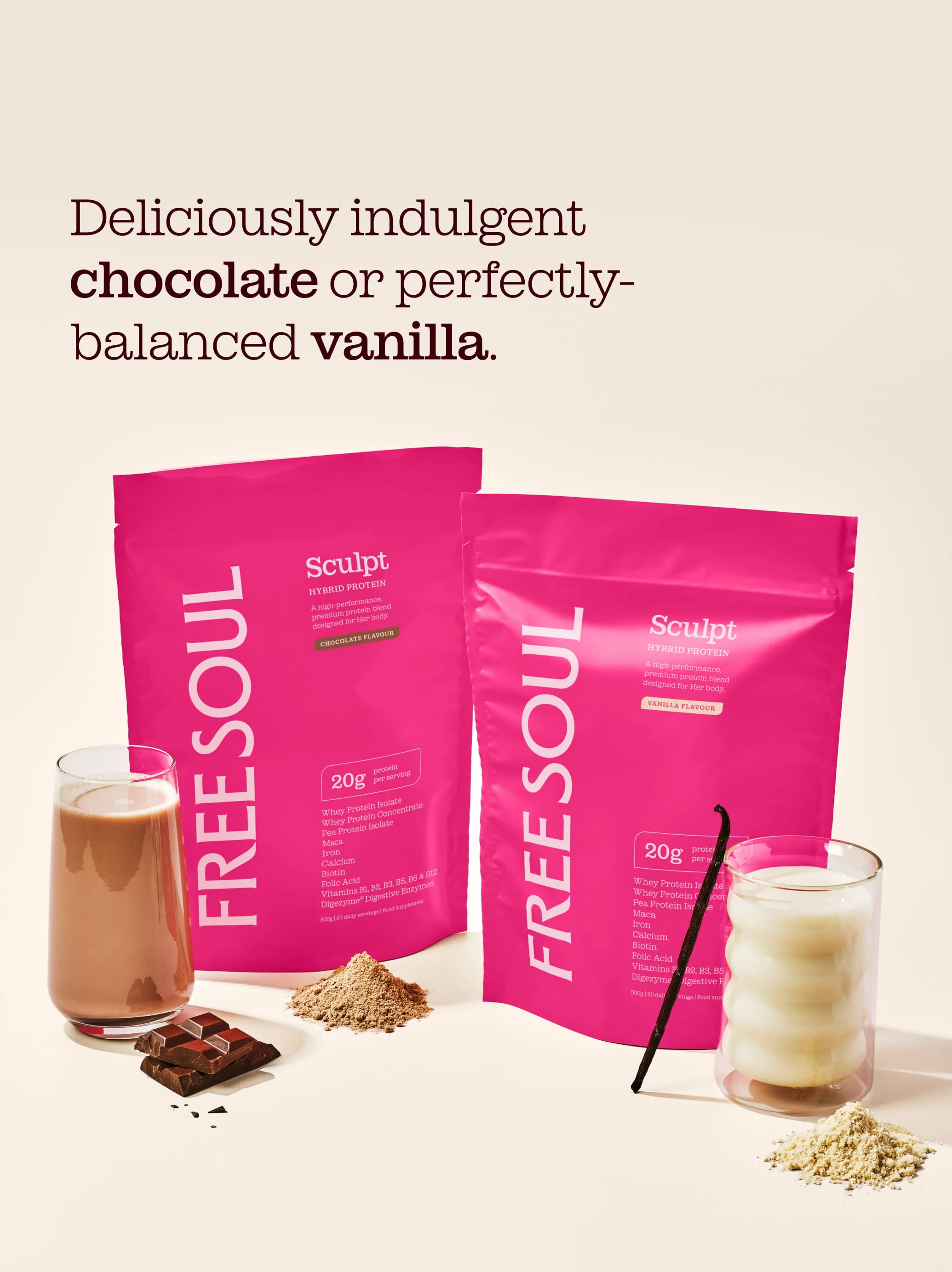 Free Soul Sculpt Hybrid Protein Powder Blend - Image 6